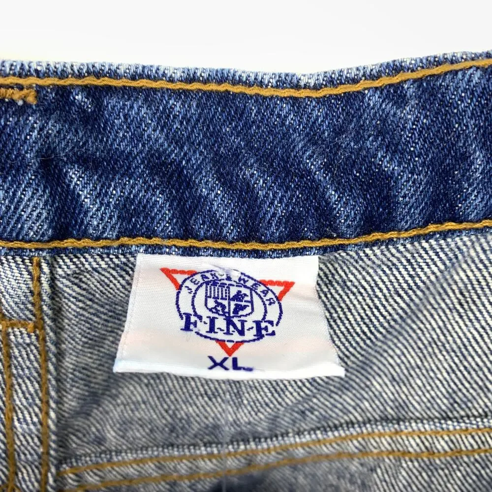 Vintage 90s Fine Jeanswear Denim Midi Shorts Womens Apx Sz 34